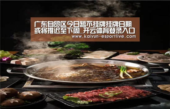 广东自贸区今日暂不挂牌挂牌日期或将推迟至下周_开云体育登录入口(图2) 开云最新地址