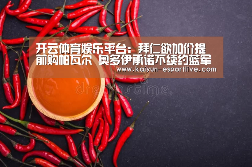 开云体育娱乐平台:拜仁欲加价提前购帕瓦尔 奥多伊承诺不续约蓝军(图1) 开云电竞官网